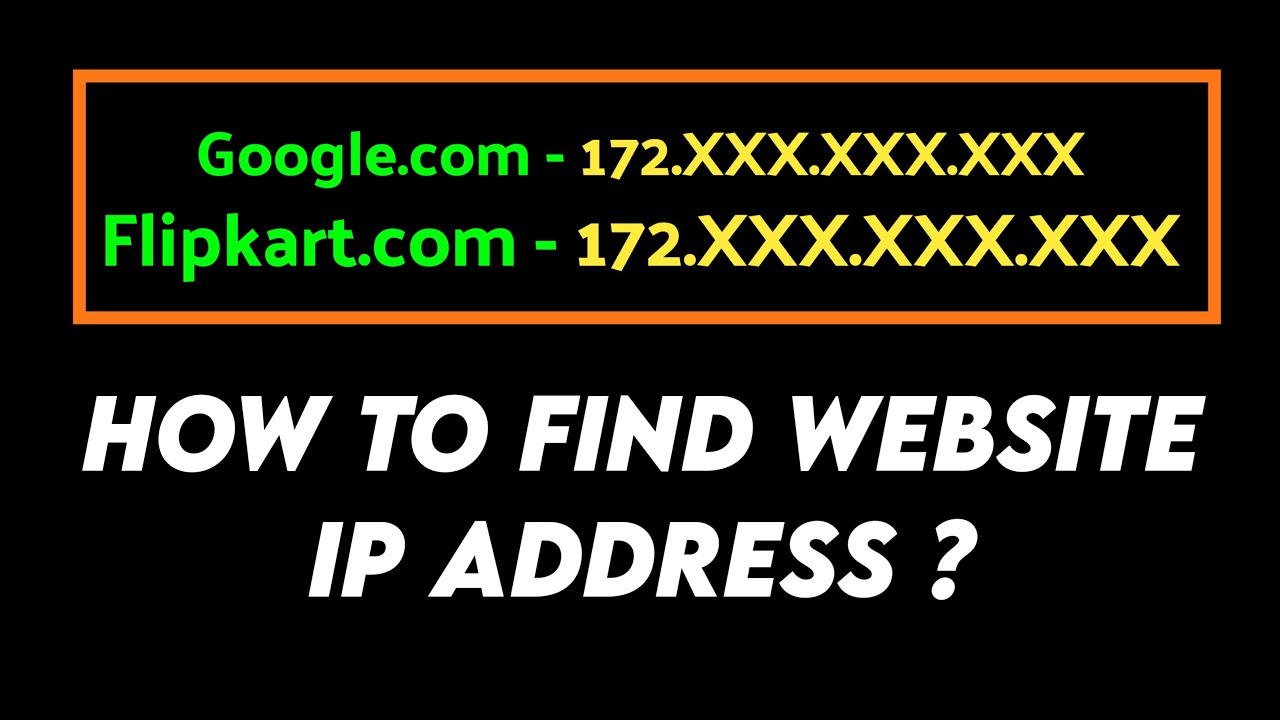 How to find IP address of any website | IP address | How to Discover the IP Address of Any Website