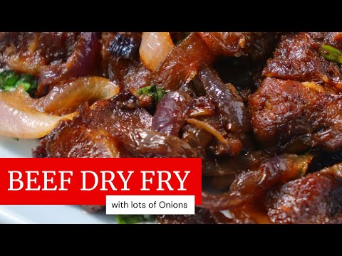 BEEF DRY FRY  | Simple Kenyan Style Dry Fry Beef Recipe with lots of Onions | @cookingwithnimoh