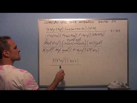 Correção UFSC 2018 Matemática Questão 24