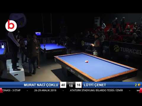 MURAT NACİ ÇOKLU & LÜTFİ ÇENET Bilardo Maçı - 2019 TÜRKİYE ŞAMPİYONASI 3.ETAP-FİNAL FİNAL