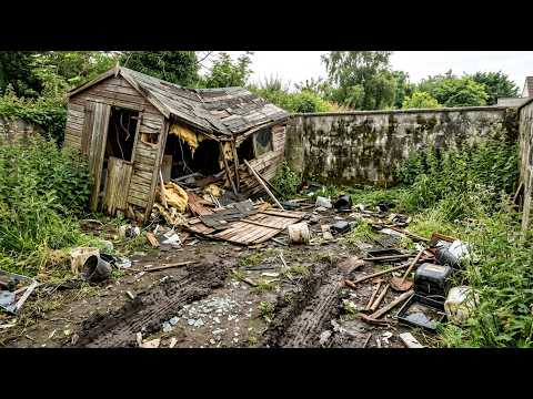 Collapsed Shed Backyard Restoration