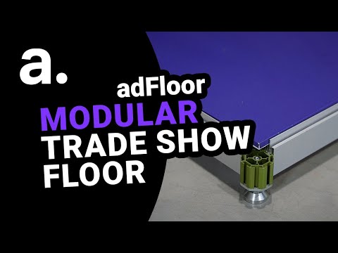 Elevating your trade show booth - adFloor modular floor