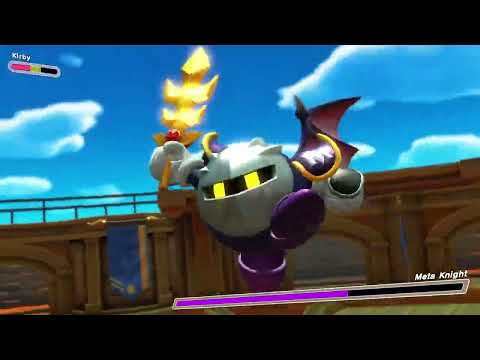 Meta Knight uses his Final Smash (Darkness Illusion) in Kirby and the Forgotten Land!!!!