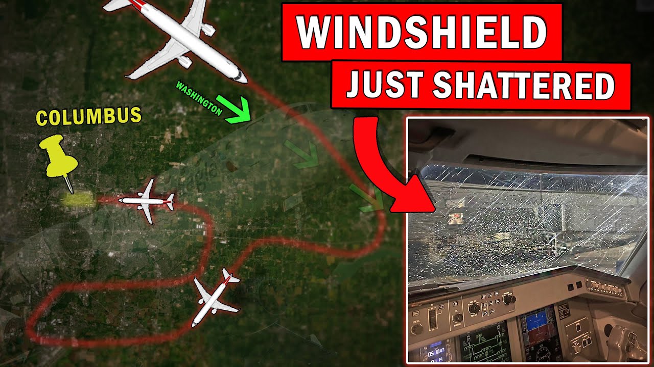 Plane Windshield SHATTERED IN FLIGHT | Emergency Divert to Columbus