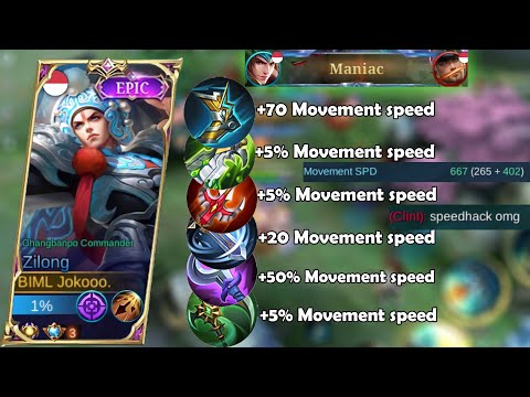 PERFECT BUILD ZILONG 🔥 CATCH ME IF YOU CAN HAHA 🔥 BUILD TOP GLOBAL 1 ZILONG - MLBB