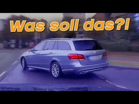 Sleeping into the guardrail, truck forces e-scooter off the road & accident caused by impatience ...