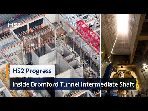 Inside HS2’s Bromford Tunnel Intermediate Shaft