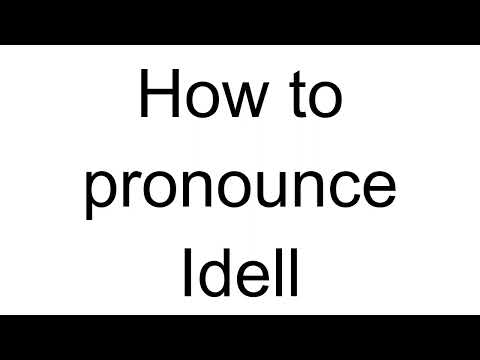 How to Pronounce Idell (English)