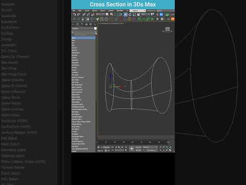 3ds Max: Modeling with Lines & CrossSection Modifier #shorts  #3dsmax #spline #modeling