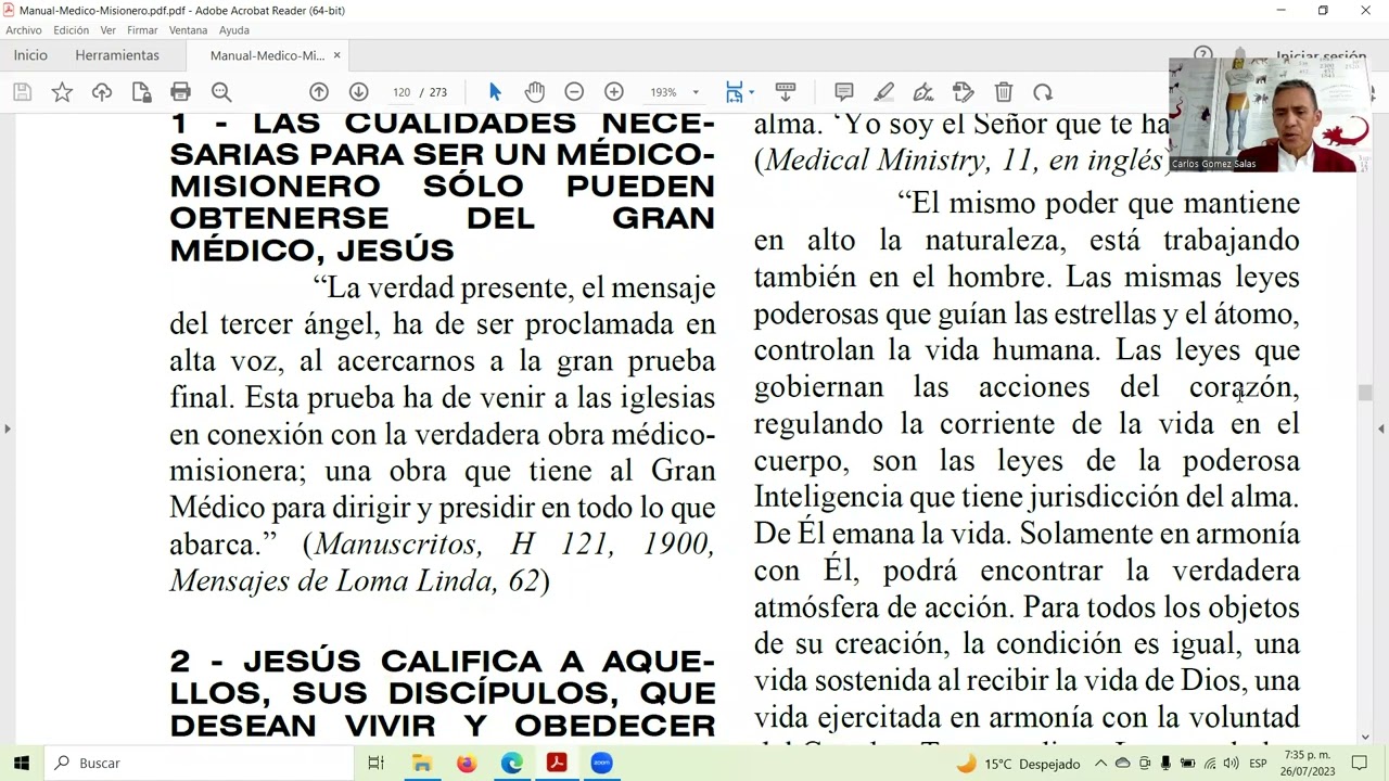 CREDENCIALES Y DIPLOMA DEL MEDICO MISIONERO GENUINO. Carlos Gómez.