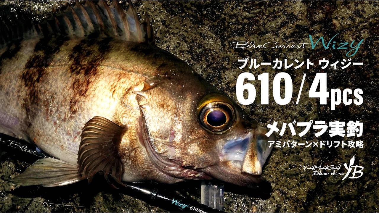 アミパターン×ドリフト攻略！ブルーカレントウィジー610/4pcsで早春のメバルプラッギング