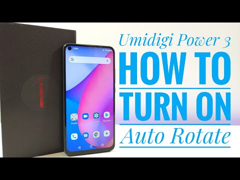 Umidigi Power 3 - How to turn on Auto Rotate
