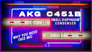 Video thumbnail for AKG 451B Small Diaphragm Condenser Microphone Review and Test by Future Shock Studios