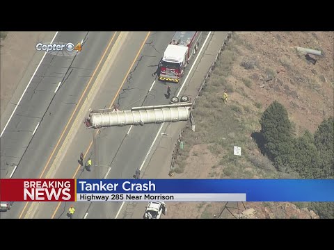 1 Killed In Tanker Truck Crash On Highway 285 Near Morrison, NB Lanes Closed