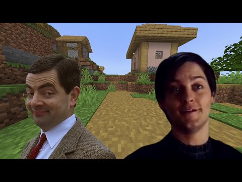 Mr Bean & Bully Maguire visits a village | #minecraft