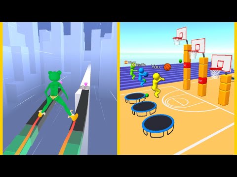 Sky Roller Vs Jump Dunk 3D : All Levels Gameplay - New Update Android, iOS #1