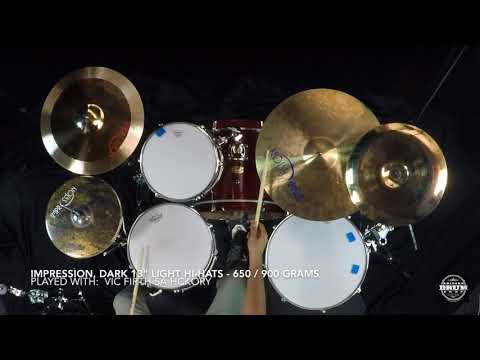Impression Cymbals, Dark 13" Light Hi Hats 650g / 900g