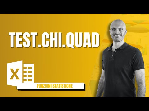 Come usare la funzione TEST.CHI.QUAD [Excel #253]