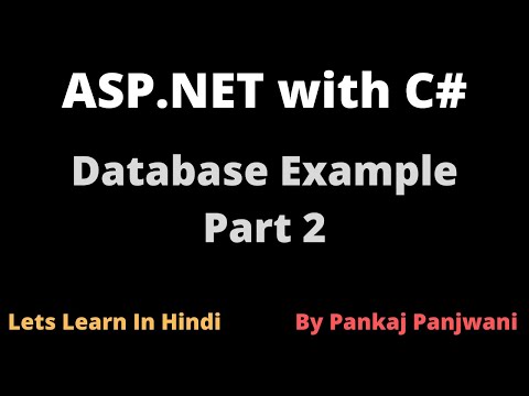 ASP NET 13 | Database Part 2 | Hindi