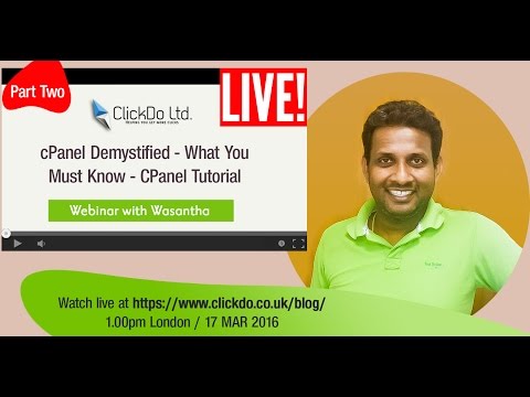cPanel Demystified - What You Must Know - cPanel Tutorial - Part Two