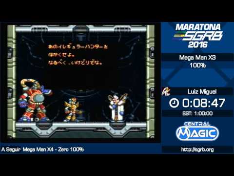 Mega Man X3 100% por Luiz_Miguel - Maratona Online SGRB 2016