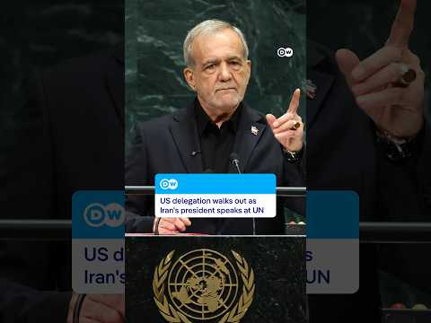 US delegation walks out as Iran's president speaks at UN | DW News