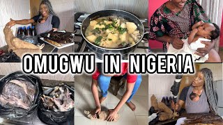 See How My Nigerian Mother In-Law welcomed me| Grandma bathes Her Grandson for the first time