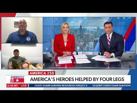 Paws of War Featured on Newsmax for America's 250 Celebration