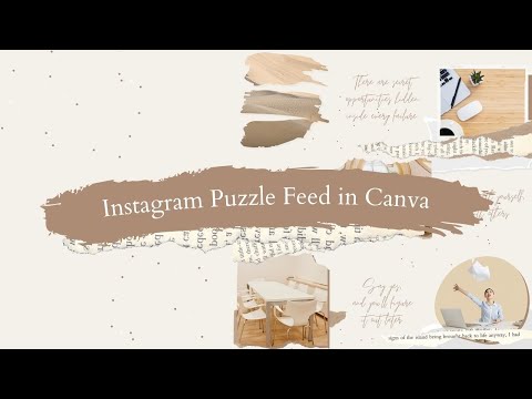 How to make INSTAGRAM PUZZLE FEED in Canva - SUPER EASY! (with template)
