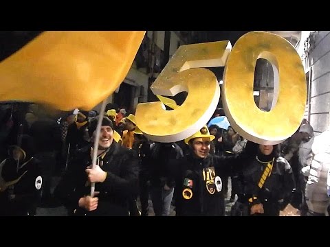 Pantera aranceri in sfilata al carnevale Ivrea 2015