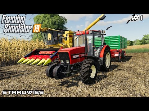 Big harvest on new farm | Starowies | Farming Simulator 2019 | Episode 1