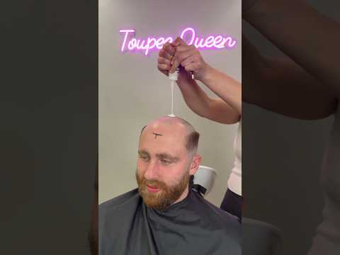 Some new hair for him today! #bald #hairloss #hairstyle #toupee #hairsystem