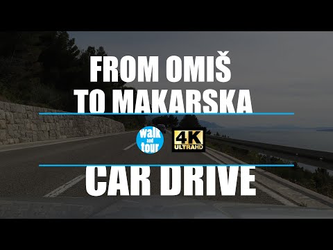 Driving in Croatia - From Omiš to Makarska in 4K UHD (60 fps)