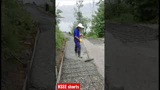 Local road construction using concrete materials and reinforcement #learning #construction#subscribe