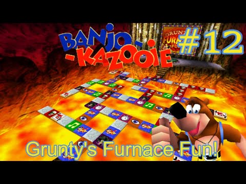 Banjo Kazooie 100% Walkthrough - Part 12 - Gruny's Furnace fun!