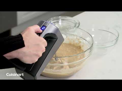 Cuisinart Hand Mixer Cordless - RHM100E - 5 speeds - Frosted Pearl