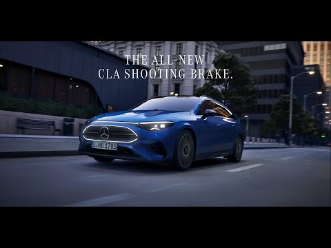 Mercedes-Benz CLA Shooting Brake Hybrid 2026 advertising "NEW"