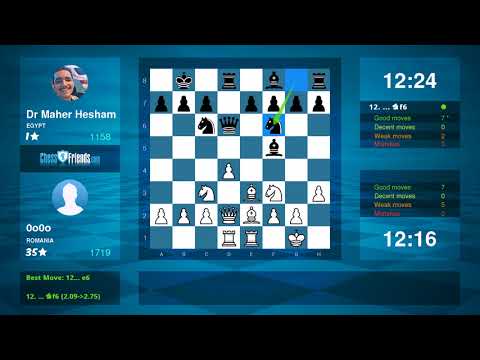 Chess Game Analysis: 0o0o - Dr Maher Hesham : 1-0 (By ChessFriends.com)