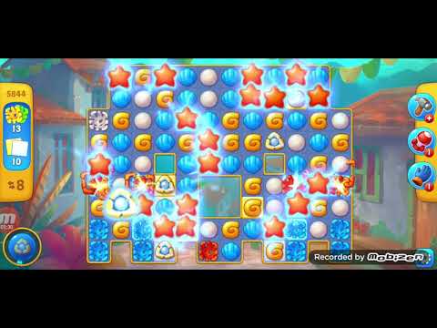 fishdom gameplay / level 5844 / It is like the ads? / thank you