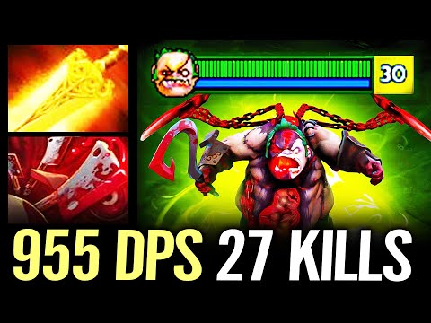 🔥 955 DPS Pudge CARRY Counter Necrophos — 27kills Radiance + Aghanim 165% STR as DMG Dota 2 Pro