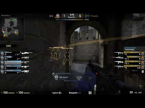 BIG tabseN's 4K (Triple Kill) with M4A4 on Cobblestone vs Fnatic @ ESL Pro League Season 6 Europe