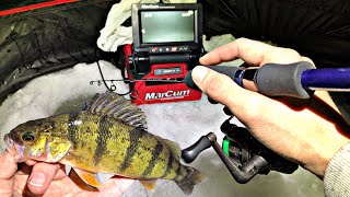 Ice Fishing At NIGHT With UNDERWATER CAMERA!