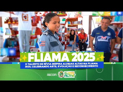 O talento de Nívia inspira Aldeias Altas na FLIAMA 2025, celebrando arte, evolução e reconhecimento