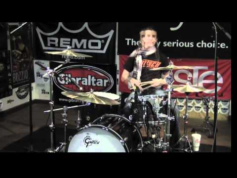 Greenbrier Drum Demo Gretsch USA Custom Black Sparkle with Stephen Whitesides