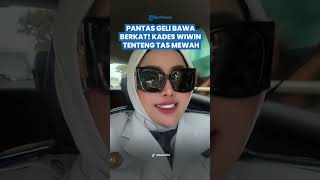 PENAMPAKAN TAS MAHAL Kades Bogor Wiwin saat Acara Bupati, Pantas Geli Bawa Nasi Berkat