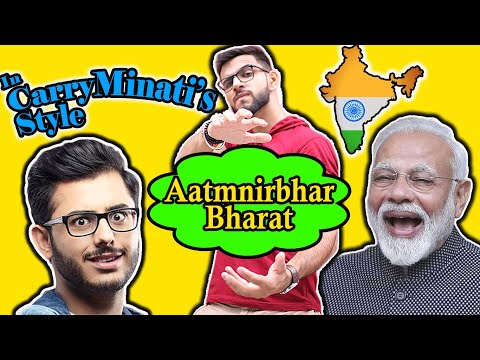 Nitin Gupta Mimicry Video - Mimicked Carryminati's YouTube vs TikTok Style to talk about AatmNirbhar Bharat