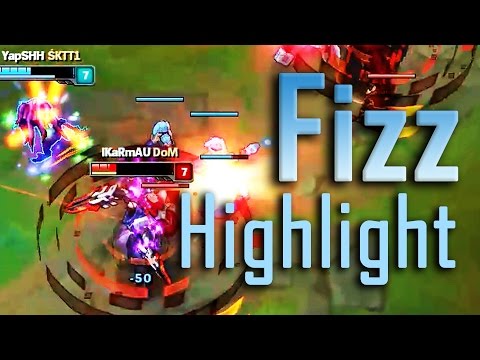 Fizz Highlights #5 - Fizz vs Zed (Zed bad positioning) | Patch 7.5