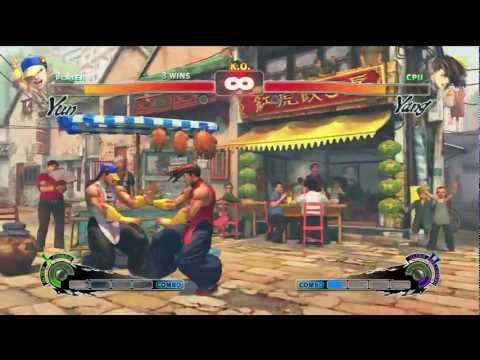 Super Street Fighter 4 Arcade Edition Dlc Yun Vs Yang Gameplay HD 720p