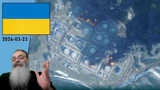 #Ucrânia 2026-03-23: UCRÂNIA faz GRANDE ATAQUE contra PORTO de PRIMORSK em LENINGRADO, que é FECHADO