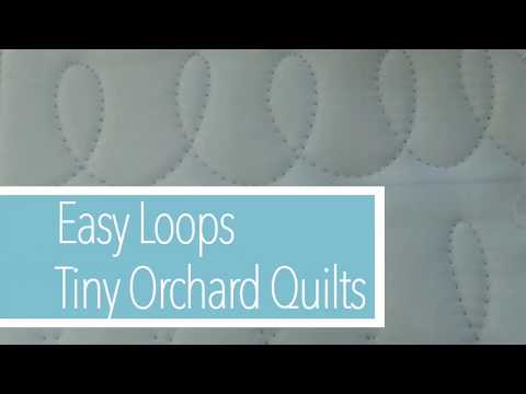 ALLOVER QUILTING: EASY LOOPS: Easiest Beginner Free Motion Quilting Design!